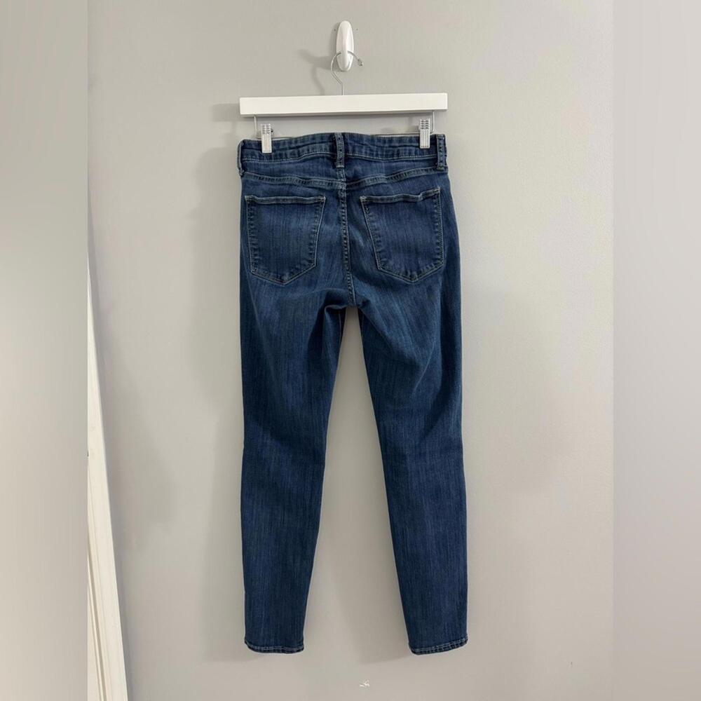 1129 GAP Blue Skinny Jeans Modern Fit 6 (28x28.5) Mid Rise Stretch - Picture 4 of 9
